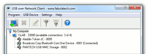 USB over Network 5.1.11 software screenshot