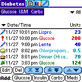 UTS Diabetes for Palm OS 1.3 software screenshot