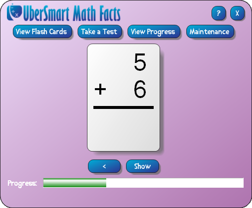 UberSmart Math Facts 3.0.2.145 software screenshot