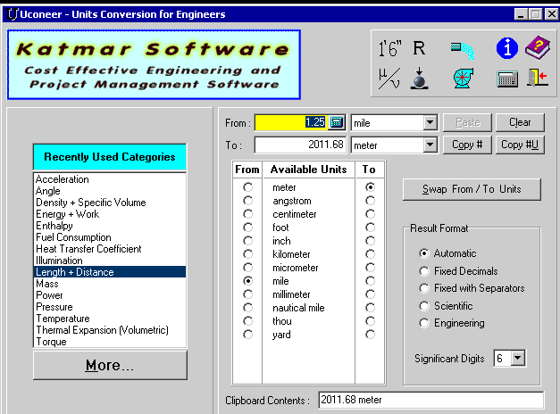 Uconeer 3.1 software screenshot