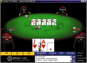 Ultimate Bet 2.00 software screenshot