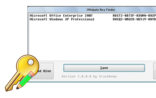 Ultimate Key Finder 3.0 software screenshot