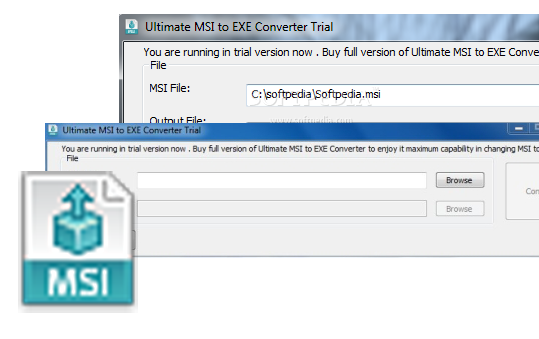 Ultimate MSI to EXE Converter 2.0.0.0 software screenshot