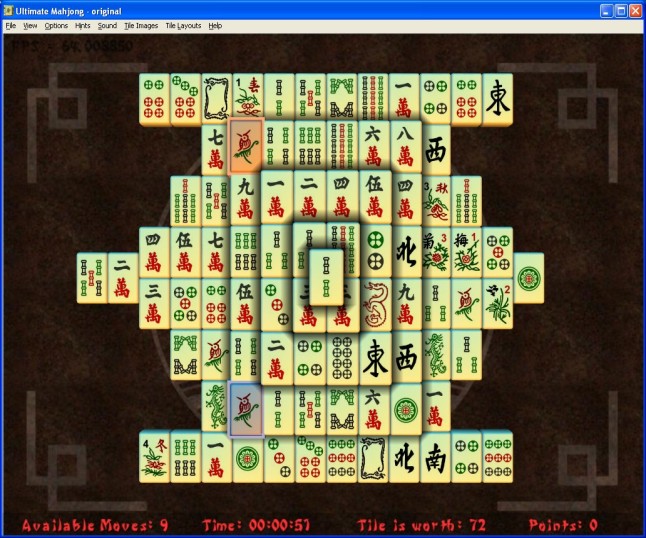Ultimate Mahjong 1.2 software screenshot
