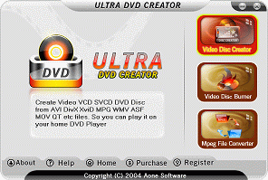 Ultra DVD Creator 2.9.0412 software screenshot