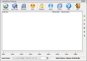 Ultra MP3 to CD Burner 1.6.0 software screenshot