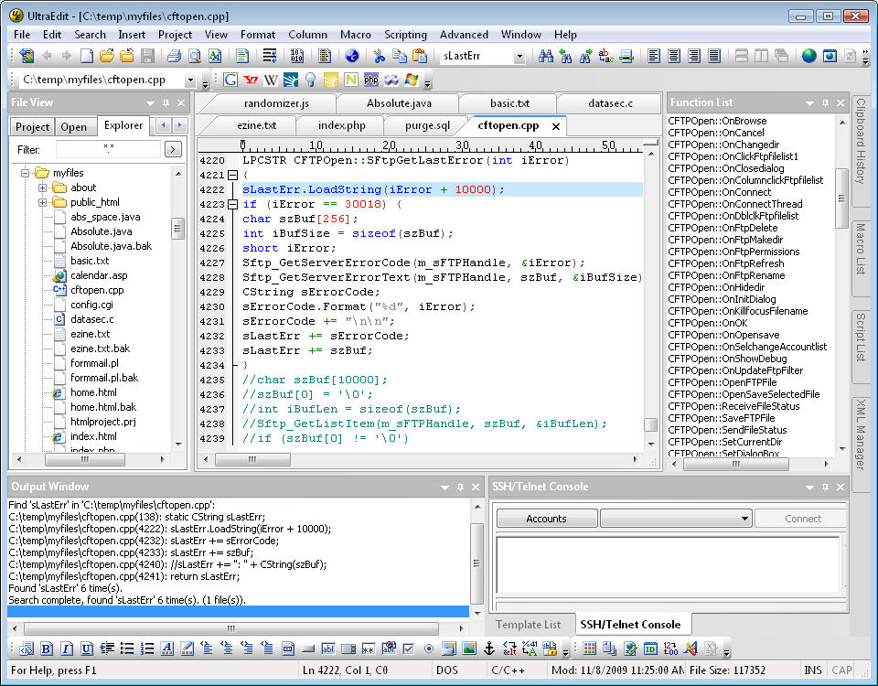 UltraEdit 24.00.0.76 software screenshot