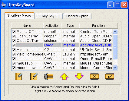 UltraKeyboard 3.65 software screenshot