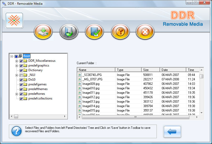 Unerase Removable Media 4.0.1.6 software screenshot