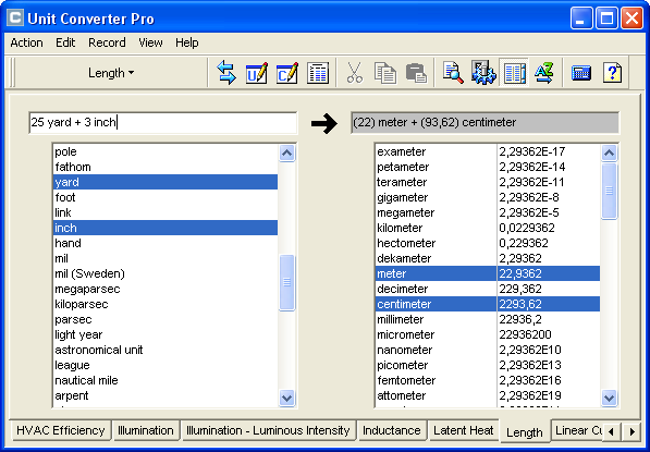 Unit Converter Pro 3.1 software screenshot
