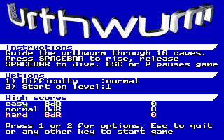 UrthWurm 1.0 software screenshot