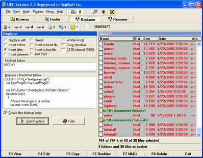 Useful File Utilities 3.71 software screenshot