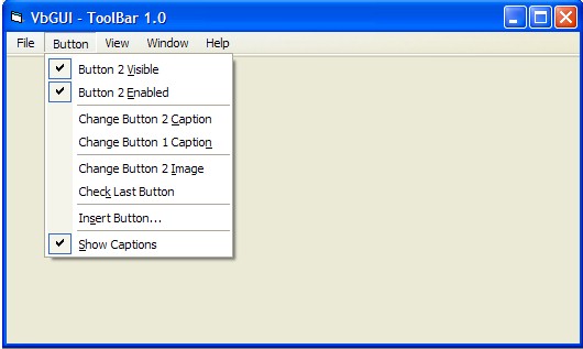 VB Menu ActiveX (OCX) 1.0 software screenshot