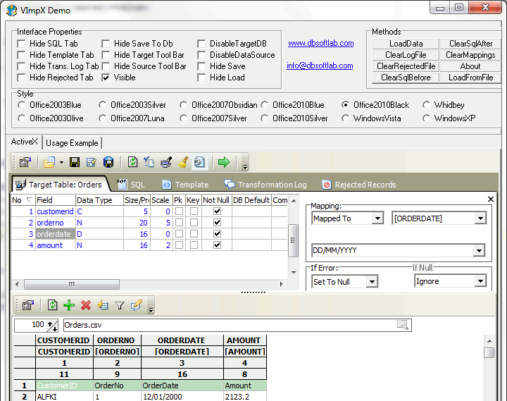 VImpX 5.2.0.21 software screenshot