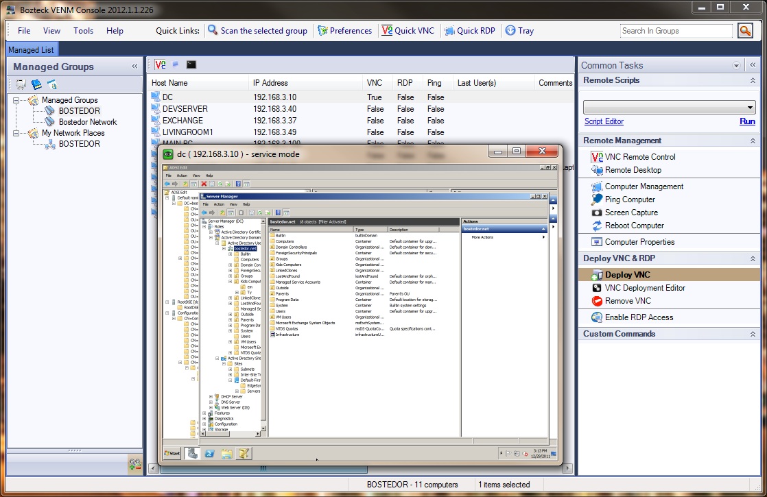 BozTeck VENM Remote Desktop Manager 2016.12.28 software screenshot