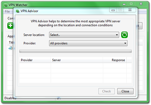 VPN Watcher 2.0.3 software screenshot