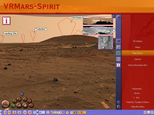 VRMars-Spirit - The Red Planet Mars 3D 2.1 software screenshot