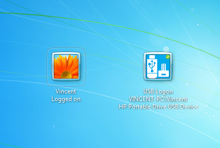 VSUsbLogon 1.13.3 software screenshot