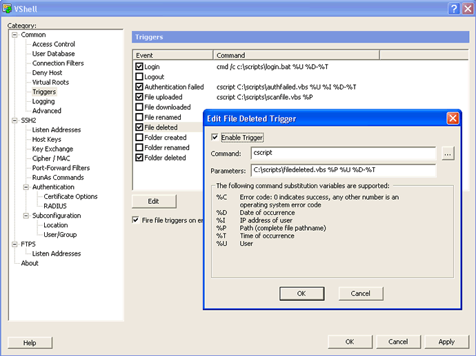 VShell Server for Windows 3.8 software screenshot