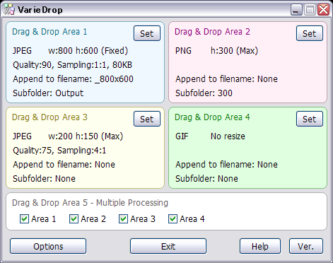 VarieDrop 1.4.0.0 software screenshot