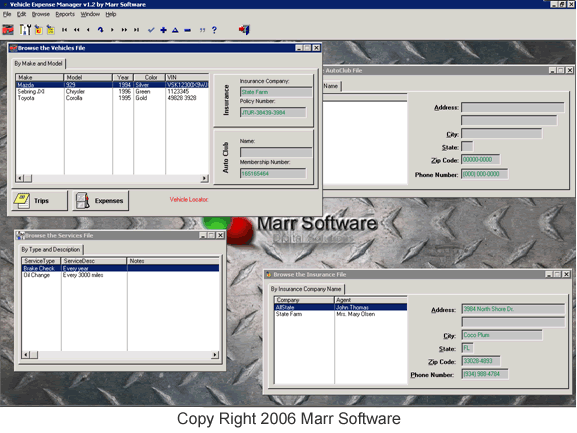 Vehicle Expense Manager 1.2 software screenshot