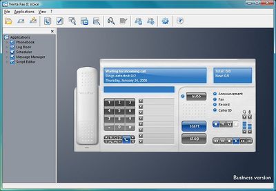 VentaFax & Voice Business Edition 7.0.209.538 software screenshot