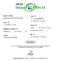 Veqa Image Effects 1.5 software screenshot