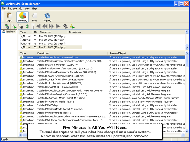 VerifyMyPC 2.6 software screenshot