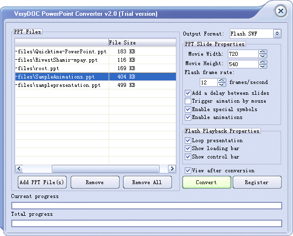 VeryDOC PowerPoint Converter 3.0 software screenshot