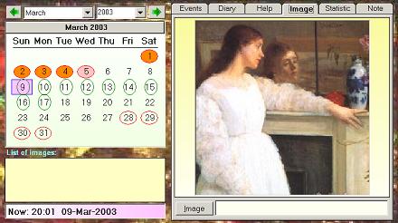 Victoria Woman Calendar 2.2 software screenshot