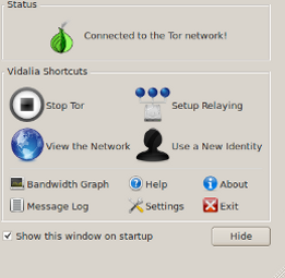 Vidalia Bundle 0.2.4.22 software screenshot