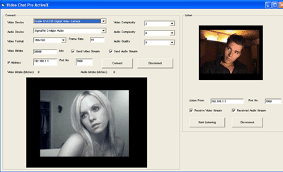 Video Chat Pro ActiveX Control 10.1 software screenshot