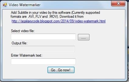 Video Watermarker 1.0.3.20 software screenshot