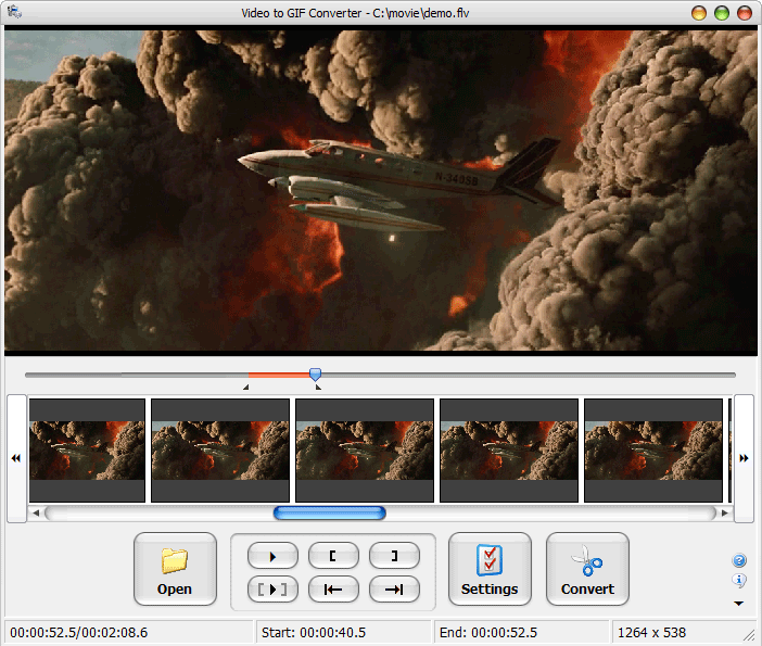 Video to GIF Converter 14.3 software screenshot