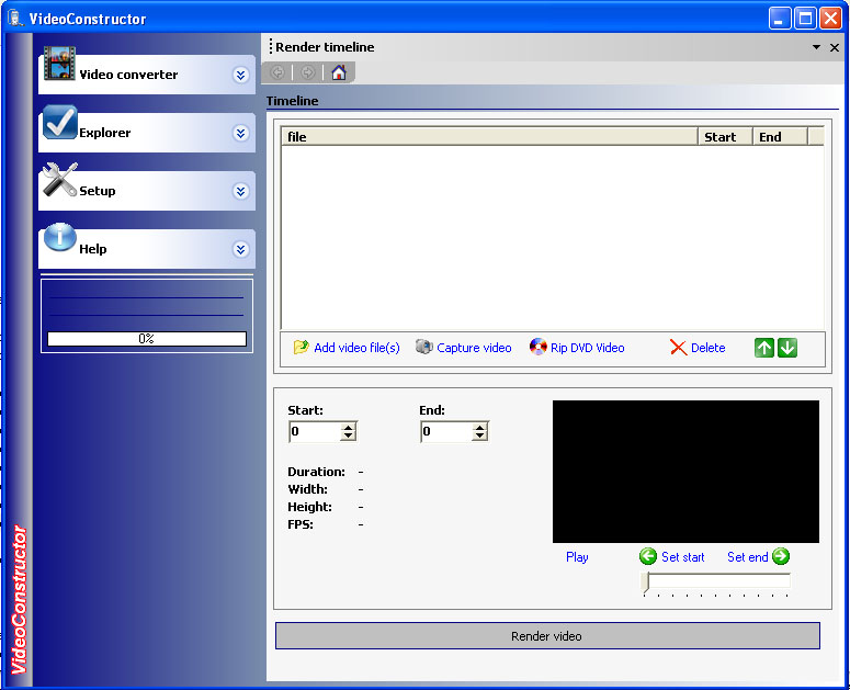 VideoConstructor 1.5.0.19 software screenshot