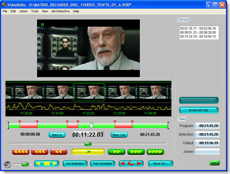VideoReDo Plus 3.10.3.629 software screenshot