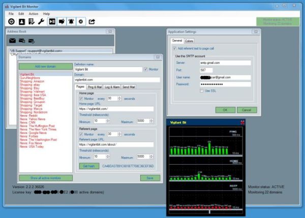 Vigilant Bit Monitor 2.2.2.36826 software screenshot