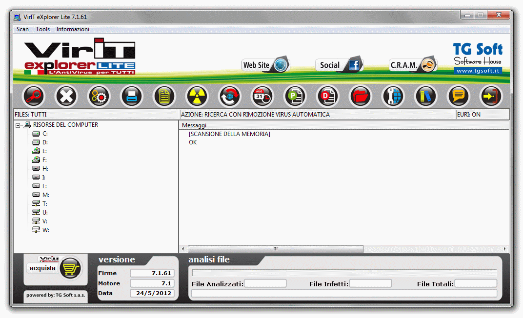 VirIT eXplorer Lite 8.3.53 software screenshot