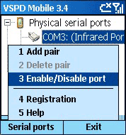 Virtual Serial Port Driver Mobile 4.0 software screenshot