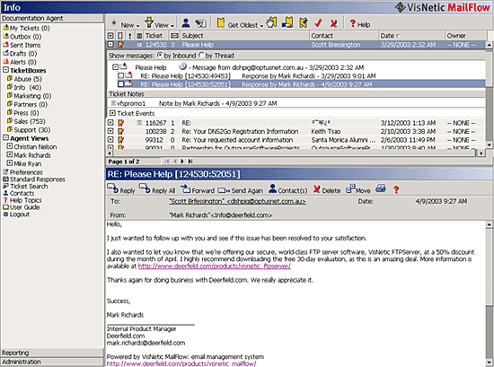 VisNetic MailFlow 4.9.1.2 software screenshot