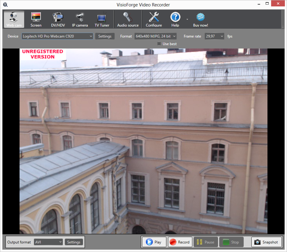 VisioForge Video Recorder 3.0.3 software screenshot