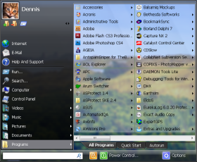 Vista Start Menu SE 2.4 software screenshot