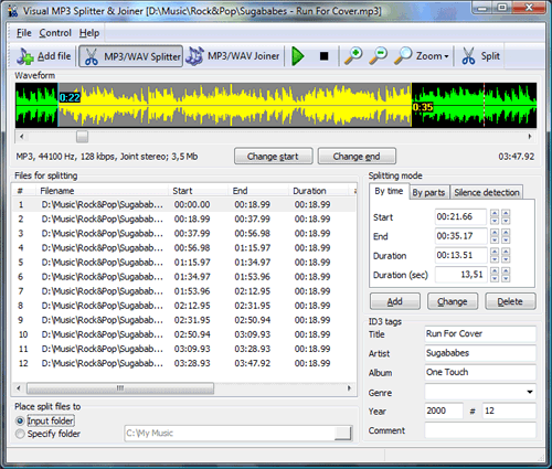 Visual MP3 Splitter & Joiner 9.0.90 software screenshot