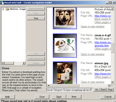 Visual Web Task 4.0 software screenshot