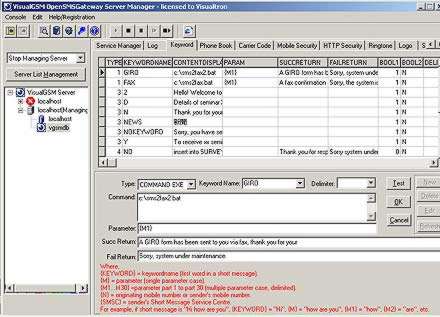 VisualGSM Enterprise SMS Gateway 4.2 software screenshot