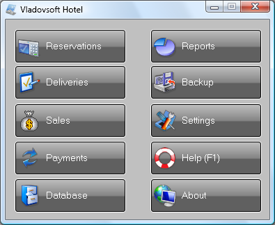 Vladovsoft Hotel 6.1.0 software screenshot