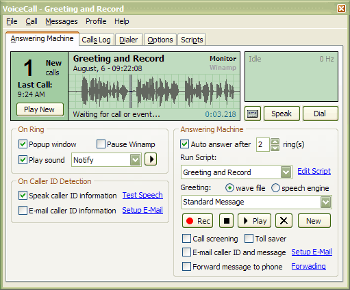 Voice Call 4.2 software screenshot
