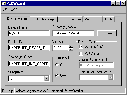 VxDWriter 2.0 software screenshot