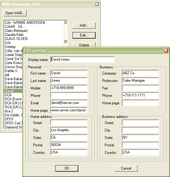 WAB-Processor 2.0 software screenshot