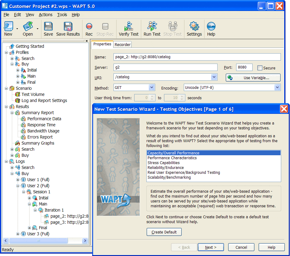 WAPT 8.0 software screenshot